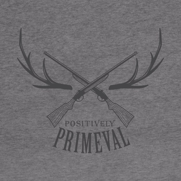 Positively Primeval - badge size for light-colored shirts by 5571 designs